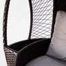 Cadeira Balanço Poltrona Suspensa Área Externa Jardim Marrom - 6