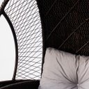 Ver imagem 5 de Cadeira Balanço Poltrona Suspensa Área Externa Jardim Marrom