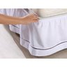 Saia Para Cama Box De Solteiro Branca Santista Roupa De Cama - 3