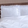 Colcha Casal Queen Coleção Charme Renda 04 Peças - Branco - 2