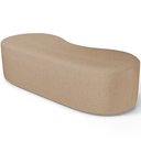 Ver imagem 6 de Puff Decorativo Orgânico para Living Quarto 140cm Orbit W01 Linho Bege Escuro - Lyam Decor