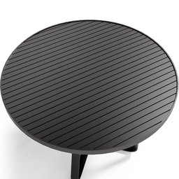 Mesa Decorativa Área Externa Espaço Gourmet 120cm Estrutura Em Alumínio Wine D04 Preto - Lyam Decor - 5