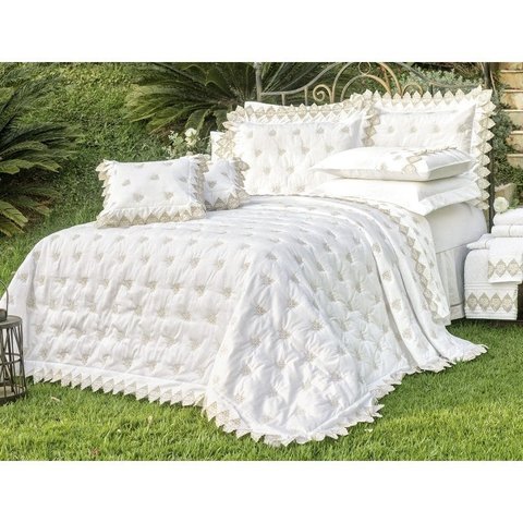 Kit Sensualle Casal King 5 peças Bordado Percal 400 fios