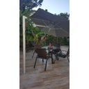 Ver mais imagens de Ombrelone Lateral Marrom - 2,70m de Diâmetro - em Alumínio - para Fixação no Piso - Persianet