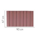 Ver imagem 2 de Painel Estofada Carla 90cm Solteiro Para Cama Box Quarto Suede Rose Gold - Gat Magazine
