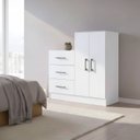 Ver imagem 1 de Cômoda 3 Gavetas 2 Portas 90cm Soft Soluzione Móveis