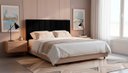 Ver imagem 3 de Cabeceira Estofada Moderna e Elegante para Cama de Casal 140 Carla Linho
