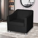 Ver imagem 5 de Kit 2 Poltronas Decorativa Tilla Para Recepção Believe:Preto