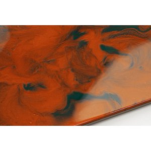 Kit Mármore Líquido Vermelho Bronze / Verde Escuro Ag Resinas Ag Kit Bancada Ag