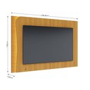 Ver imagem 3 de Painel TV até 65" Suspenso 217cm Detalhe Ripado com LED Samira C04 - D'Rossi