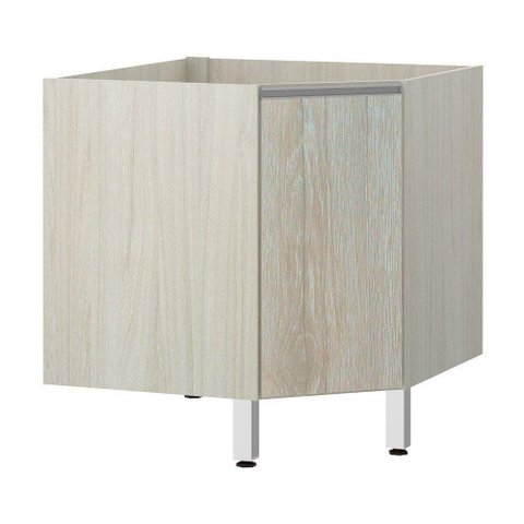Balcão Sem Tampo Canto Diagonal Luciane Lis Legno Crema