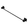 Porta Toalha Reto Square Real Luxo Black - 1