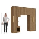 Ver imagem 5 de Quarto Modulado Adapt 7 Portas 1 Gaveta MDP 246cm Kappesberg