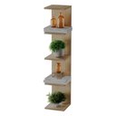 Ver imagem 5 de Torre de Prateleira Carvalho Estante Multiuso Sala Quarto