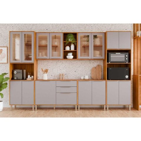 Cozinha Completa Mgm 6 Peças Brilhante C6p138 Cinamomo/platina