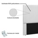 Ver imagem 2 de Cabeceira King 1,95m Ravenna Corano Branco
