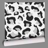 Papel de Parede Animal Print  Manchas Cinza e Preto-60x300cm - 2