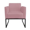 Ver imagem 4 de Kit 1 Namoradeira e 2 Poltronas Marisa Suede Preto Rose