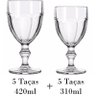 Kit Taças de Vinho Country - 5 420ml + 5 310ml - 1