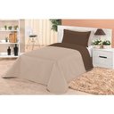 Ver imagem 2 de Cobre Leito Clara Solteiro Dupla Face 02 Peças - Tabaco