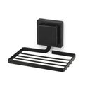Ver imagem 2 de Porta Sabonete Adesivo Saboneteira Piatina Em Aço Preto 3M Sem Furo Arthi A2568