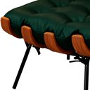 Ver imagem 3 de Puff Decorativo Laura 65cm Couro Verde - Sallar Home