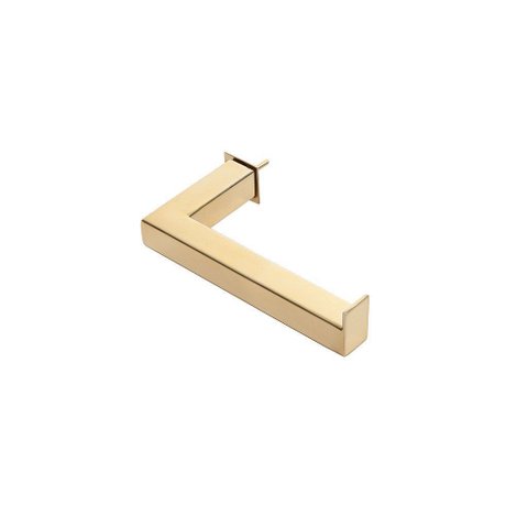 Porta Papel Higiênico Papeleira de Parede de Banheiro 14cm em Aço Inox Dourado