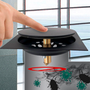 Ver imagem 2 de Ralo Inteligente Para Piso Click Preto 15x15 Cm