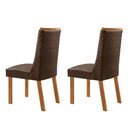 Ver imagem 2 de Conjunto com 2 Cadeiras Carolina MDF para Sala de Jantar Moderna Mobília