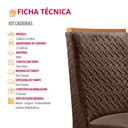 Ver imagem 5 de Conjunto com 2 Cadeiras Carolina MDF para Sala de Jantar Moderna Mobília