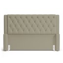 Ver imagem 3 de Cabeceira Atena para Cama Box Queen Size 160cm Capitonê com Frame Veludo Bege - Desk Design