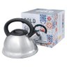 Chaleira em Inox com Apito e Fundo Duplo À Indução Prata - 4