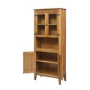 Ver imagem 2 de Cristaleira Malu 4 Portas Cor Amendoa 180 Cm - 62799