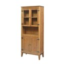 Ver imagem 1 de Cristaleira Malu 4 Portas Cor Amendoa 180 Cm - 62799