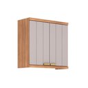 Ver imagem 3 de Armário Aéreo Elena 80cm 2 Portas MDF Cinamomo e Off White MGM