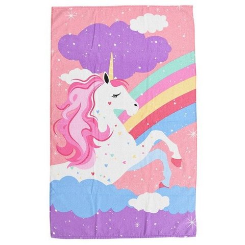 Toalha Banho Infantil Dohler 70x115 Unicórnio