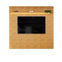 Ver imagem 2 de Painel para Tv até 75 Polegadas Ripado com Led Dj Móveis Trento 250 Cedro