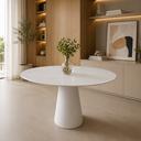 Ver imagem 2 de Mesa de Jantar Cone Branco - Redonda 80cm - Mármore Espirito Santo