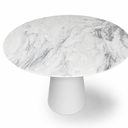 Ver imagem 3 de Mesa de Jantar Cone Branco - Redonda 80cm - Mármore Espirito Santo