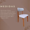 Ver imagem 7 de Kit Mesa Preta 90cm & 4 Cadeiras Estofadas Linho Design Elegante