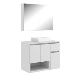 Conjunto de Móveis para Banheiro 80cm Aurora - 3