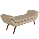Ver imagem 1 de Puff Recamier Decorativo com Tachas 160 cm Santorini P05 Facto Dunas Bege - Lyam Decor