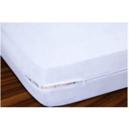 Capa Protetora para Colchão Queen Malha com Zíper Branco - 1