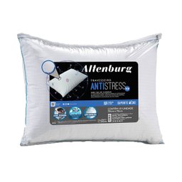 Travesseiro Altenburg Antistress Tech Suporte Médio Branco 50x70cm - 1