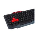 Ver imagem 2 de Teclado com Fio Kross Multimídia Elegance, Usb, Abnt2 - Ke-k103v3 Preto/vermelho