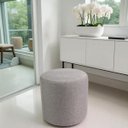 Ver imagem 1 de Puff Redondo Perse Decorativo Sala Tecido Linho