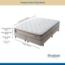 Ver imagem 3 de Conjunto Box Mola Probel Guarda Costas Siena King 193x54cm