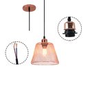 Ver imagem 1 de Lustre Cupula Abajur Pentende Decoraçao Casa Sala Quarto Copa Bar Lampada Iluminaçao Teto Luz Metal