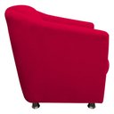 Ver imagem 3 de Kit 2 Poltronas Tilla Decorativa Escritório Suede Vermelho
