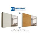 Ver imagem 3 de Guarda Roupa Casal 2PTAS 1ESP 4GAV Samara Offw/Peroba Europa